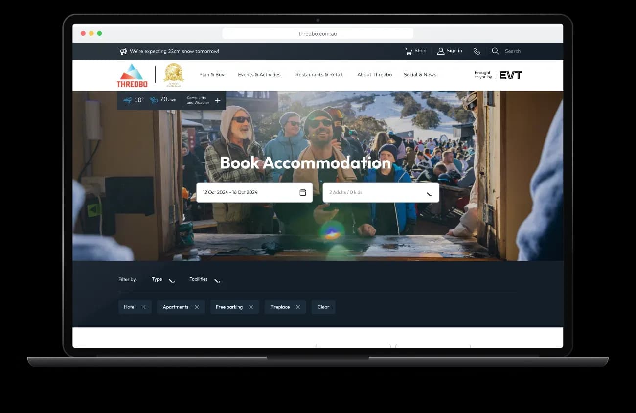 Thredbo — Accommodation search
