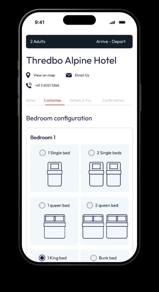 Thredbo — Mobile — Booking summary